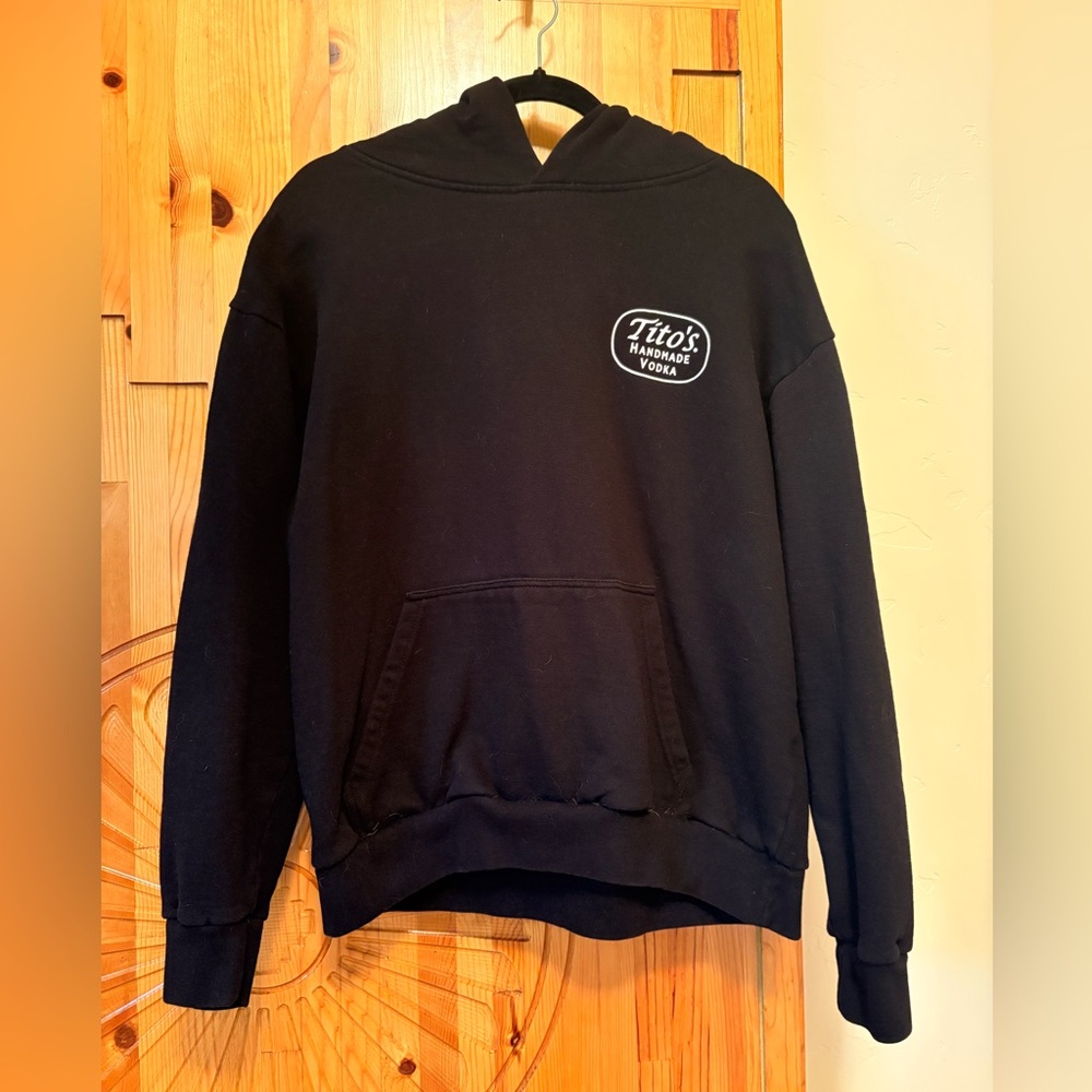 Tito's Handmade Vodka Black Logo Hoodie